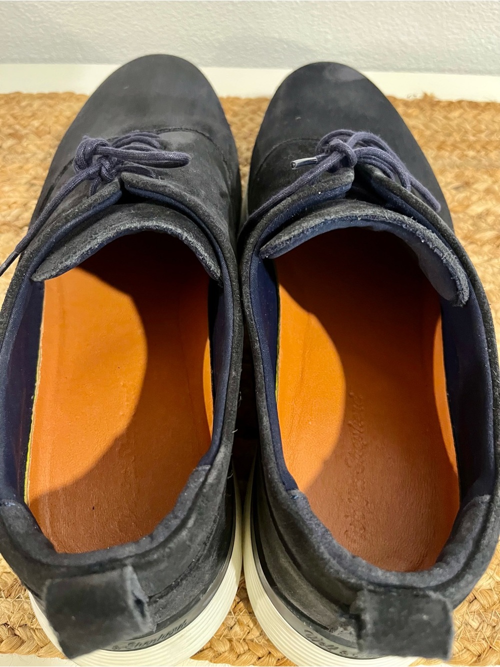 Wolf & Shepherd Long wing Hybrid Suede Shoes 12 Navy/White 🐺 - Picture 6 of 8